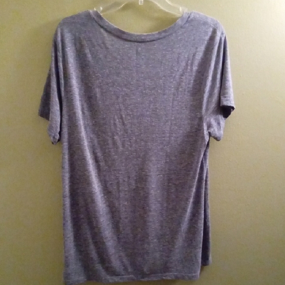 Womans XL Old Navy Gray Short Sleeve Relaxed Tee Lightweight - Picture 3 of 3
